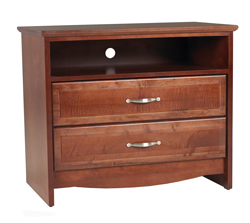 Madison Media Chest w\/2 Drawers & 1 Top Open Compartment, 30"W